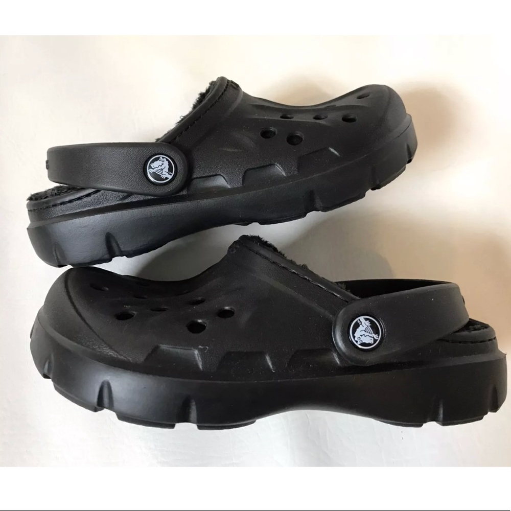Black crocs rubber garden shoes men’s 4 women’s 6